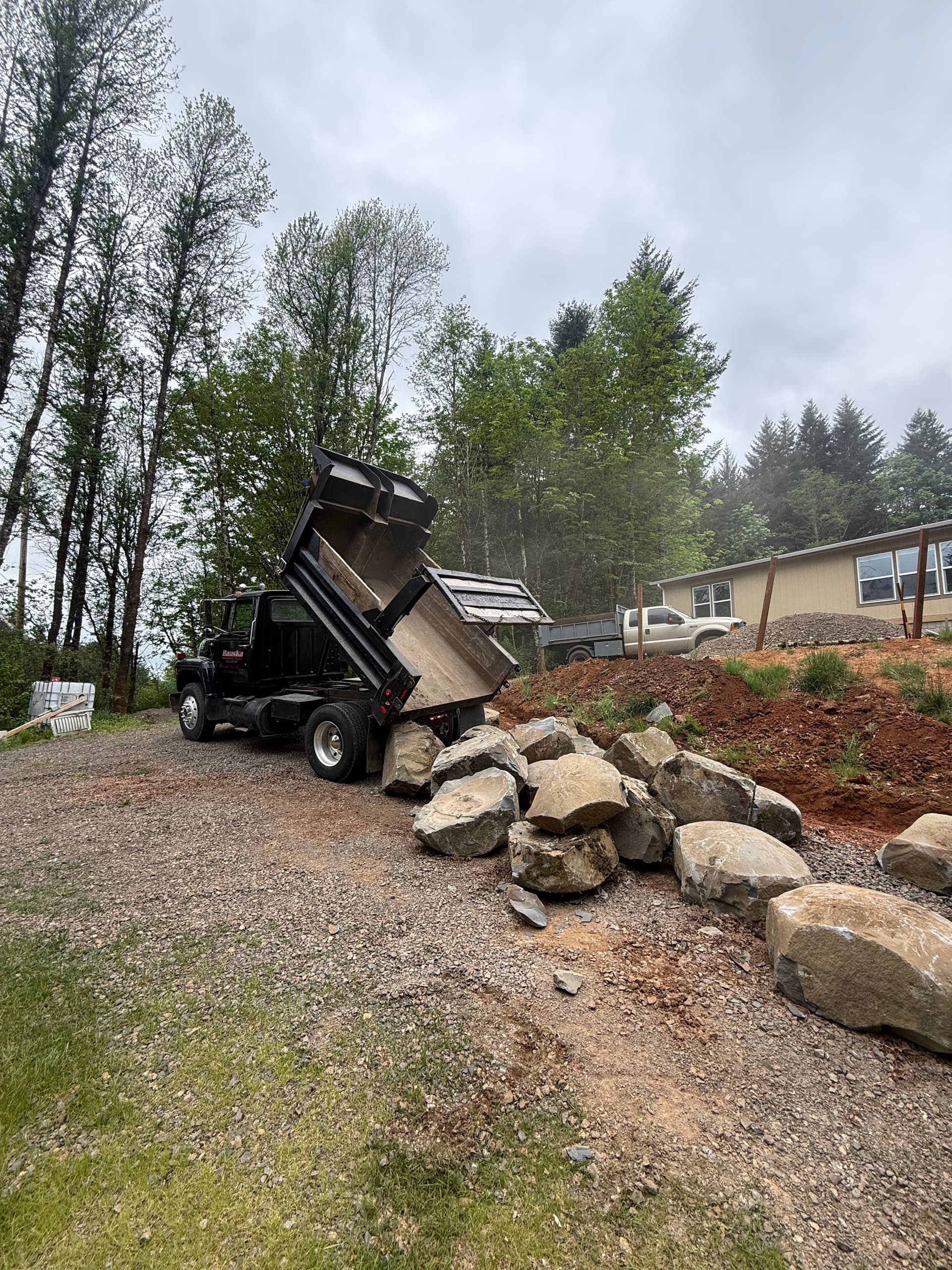 Our Small Dump Truck Gets Into Tight Spots Bigger Trucks Can't image