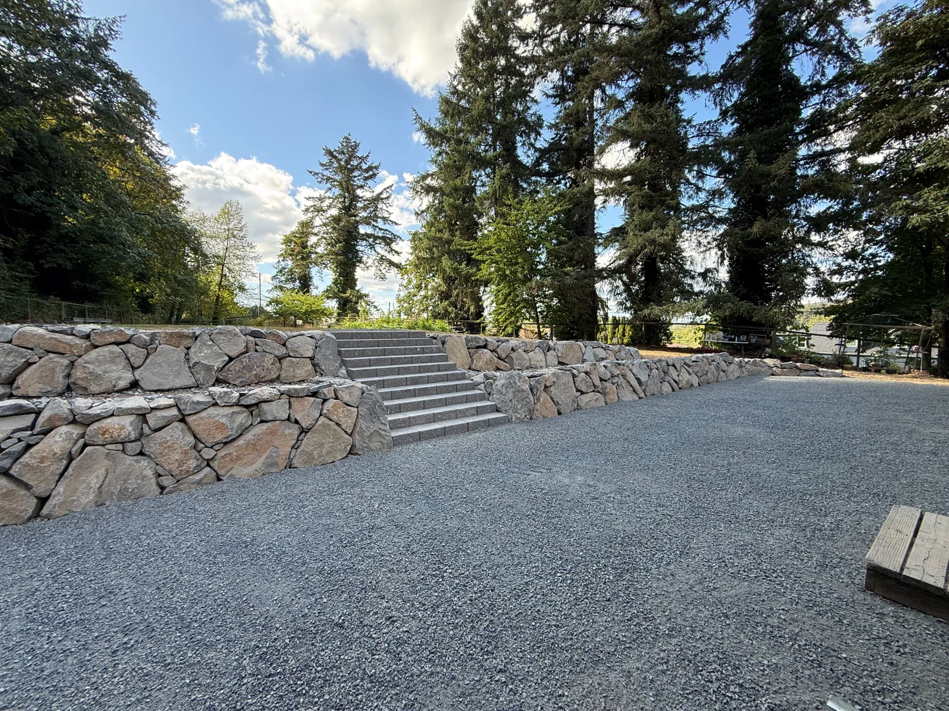 Retaining Wall and Steps That Turn a Slope Into Usable Space image