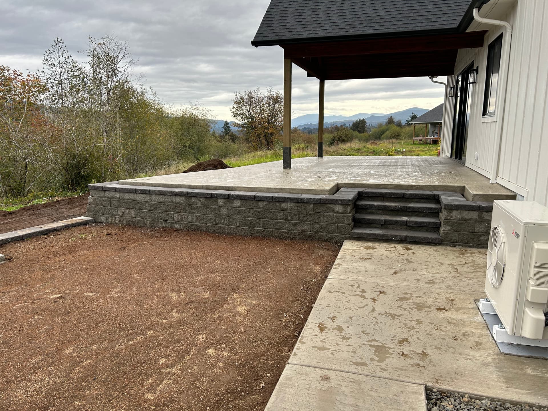 Concrete Patio and Stairs Project