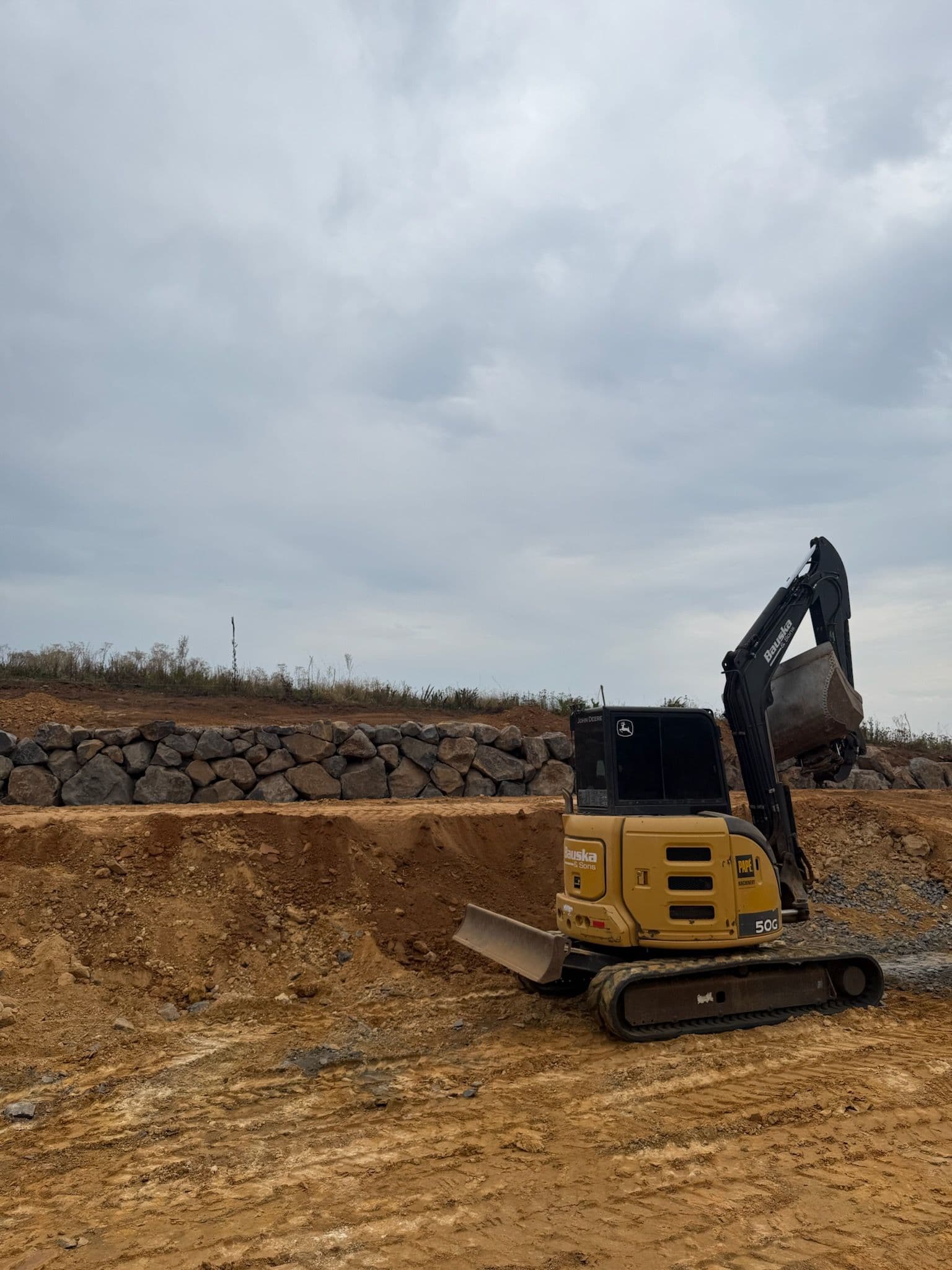 Boulder Wall Project at North End