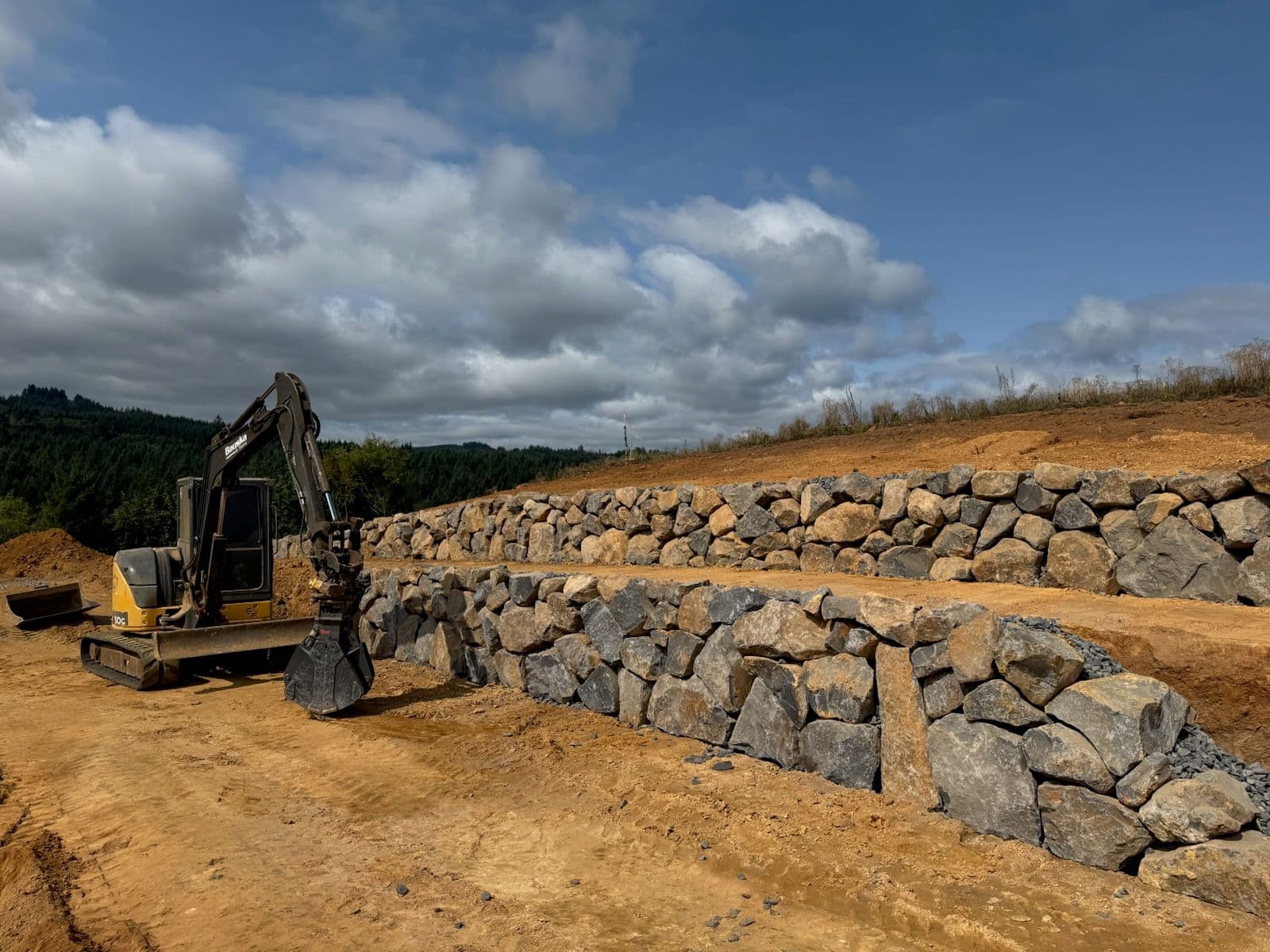Stunning Stone Retaining Wall Construction